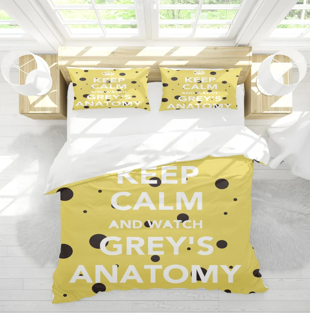 Grey s Anatomy Bedding Set Single Twin Full Queen King Size Grey Sloan Memorial Bed Set 1 - Greys Anatomy Shop