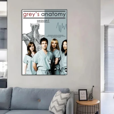 Greys Anatomy Poster No Framed Poster Kraft Club Bar Paper Vintage Poster Wall Art Painting Bedroom 11 - Greys Anatomy Shop