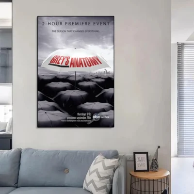 Greys Anatomy Poster No Framed Poster Kraft Club Bar Paper Vintage Poster Wall Art Painting Bedroom 12 - Greys Anatomy Shop