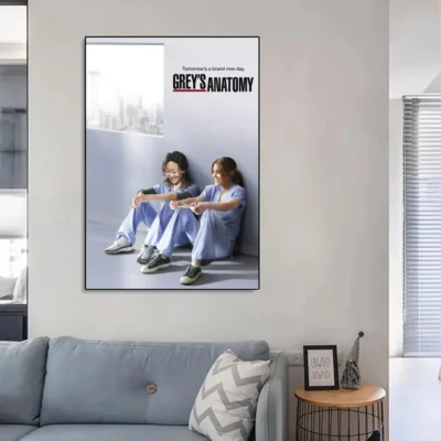 Greys Anatomy Poster No Framed Poster Kraft Club Bar Paper Vintage Poster Wall Art Painting Bedroom 8 - Greys Anatomy Shop