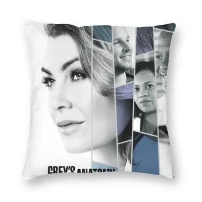 Greys Anatomy Seasons Episodes Signatures Cushion Cover Printing Throw Pillow Case for Sofa Custom Pillowcover Home 9 - Greys Anatomy Shop