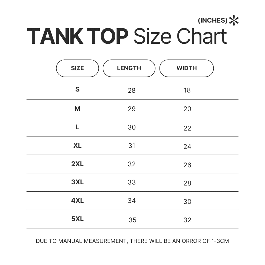 Tank Top Size Chart - Greys Anatomy Shop