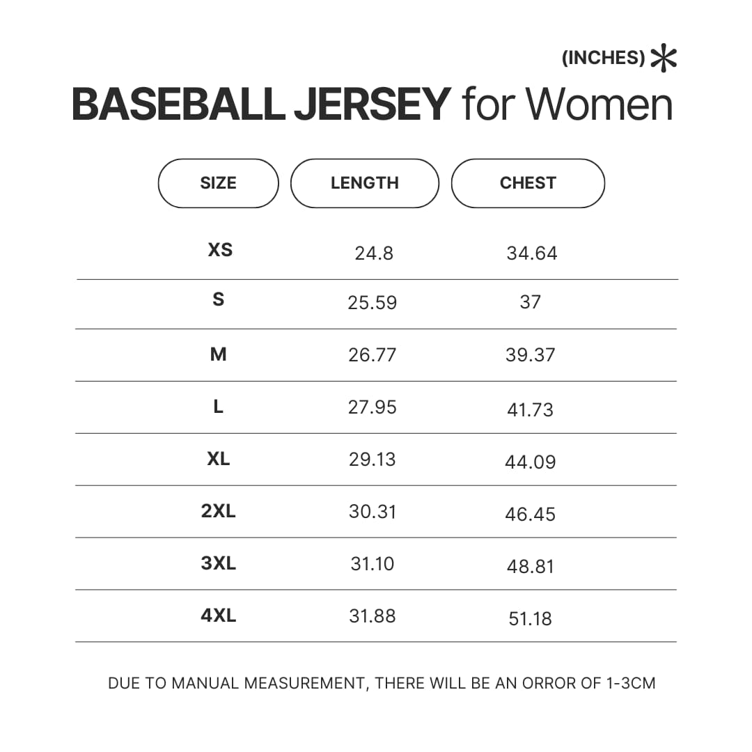 Product Size chart