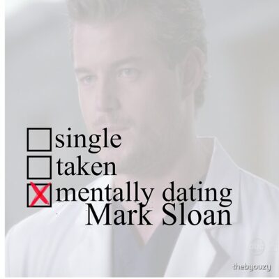 Mentally Dating Mark Sloan Tote Bag Official Greys Anatomy Merch