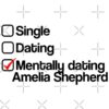 Mentally Dating Amelia Shepherd Tote Bag Official Greys Anatomy Merch