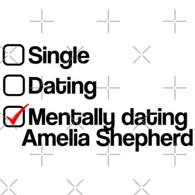 Mentally Dating Amelia Shepherd Tote Bag Official Greys Anatomy Merch