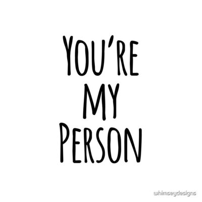 You'Re My Person Friend Quote Tote Bag Official Greys Anatomy Merch