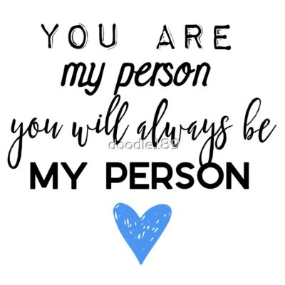 You Are My Person. You Will Always Be My Person. Tote Bag Official Greys Anatomy Merch