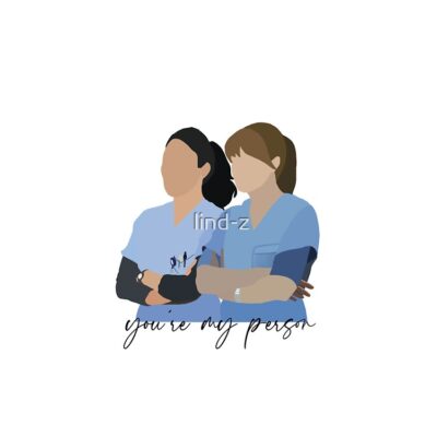 Meredith And Cristina - You’Re My Person Tote Bag Official Greys Anatomy Merch