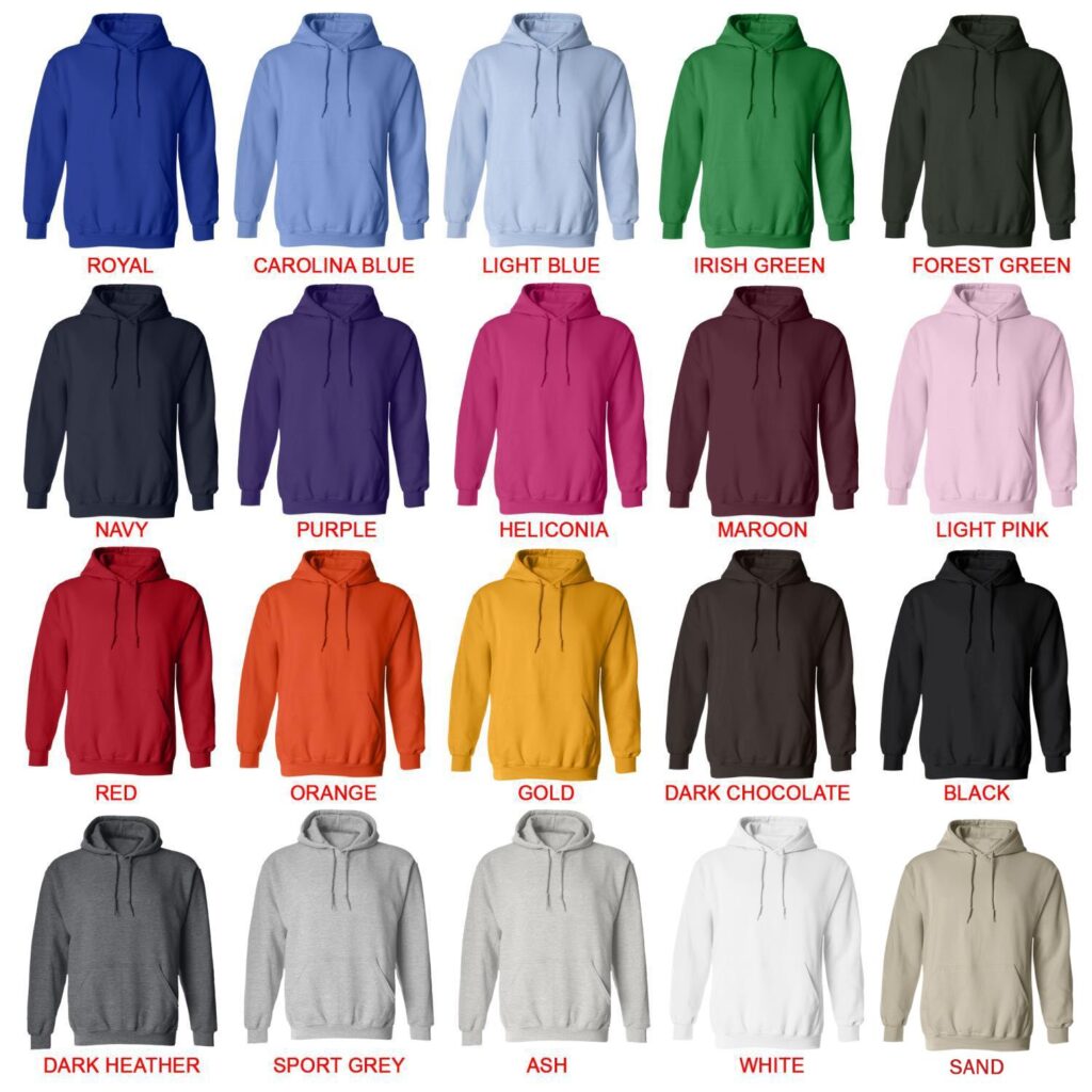 hoodie color chart - Greys Anatomy Shop