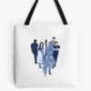 Greys Anatomy Character Silhouette Tote Bag Official Greys Anatomy Merch