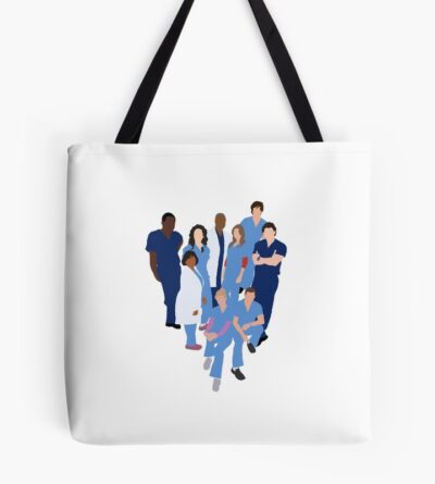 Greys Anatomy Character Silhouette Tote Bag Official Greys Anatomy Merch