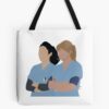 Meredith And Cristina Tote Bag Official Greys Anatomy Merch