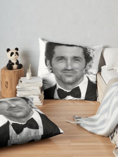 Patrick Dempsey Throw Pillow Official Greys Anatomy Merch