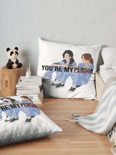 Meredith And Christina Greys My Person Throw Pillow Official Greys Anatomy Merch