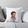 Andrew Deluca Throw Pillow Official Greys Anatomy Merch