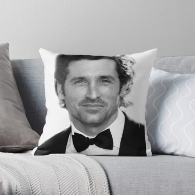 Patrick Dempsey Throw Pillow Official Greys Anatomy Merch