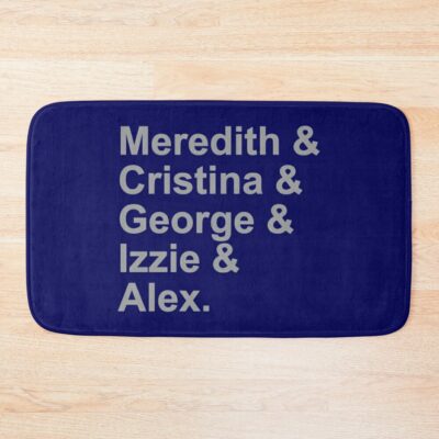 Grey&X27;S Squad Classic Bath Mat Official Greys Anatomy Merch