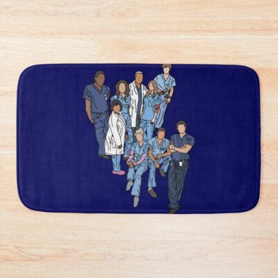 Grey’S Anatomy Doctors Classic Bath Mat Official Greys Anatomy Merch