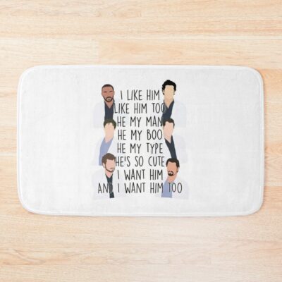 I Like Him Greysanatomy Bath Mat Official Greys Anatomy Merch