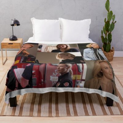 Maya Bishop Large Collage Designed For Blankets Throw Blanket Official Greys Anatomy Merch