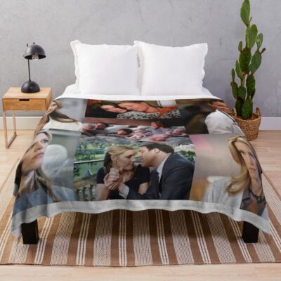 Charlotte King Large Collage Designed For Blankets Throw Blanket Official Greys Anatomy Merch