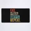 Eat Sleep Grey'S Repeat Retro Vintage Mouse Pad Official Greys Anatomy Merch