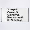 Grey&X27;S Anatomy Names Classic Mouse Pad Official Greys Anatomy Merch