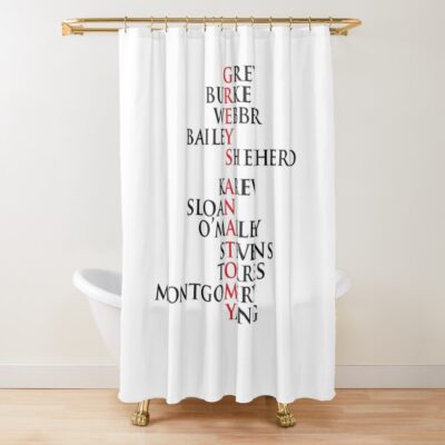 Grey Anatomy Quote Shower Curtain Official Greys Anatomy Merch