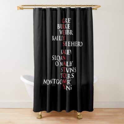 Grey Anatomy Quote V2 Shower Curtain Official Greys Anatomy Merch